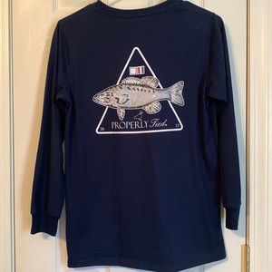 Properly Tied Long Sleeve Tee Size Youth Large (14-16)